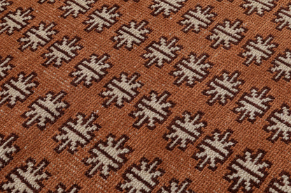 Modern Geometric Hand Knotted Wool Area Rug