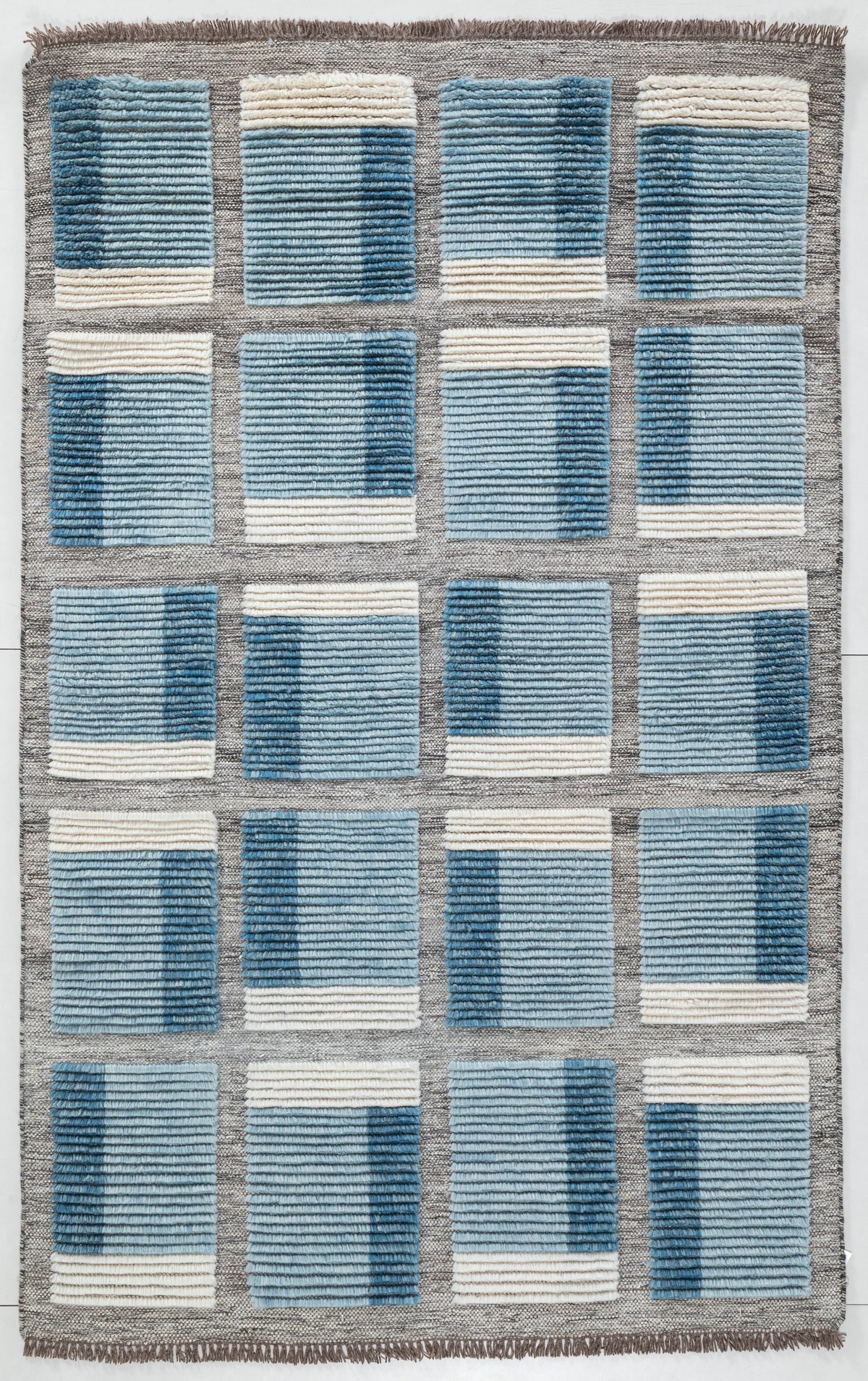 5x8 Hand Woven Flatweave Kuba Dhurrie