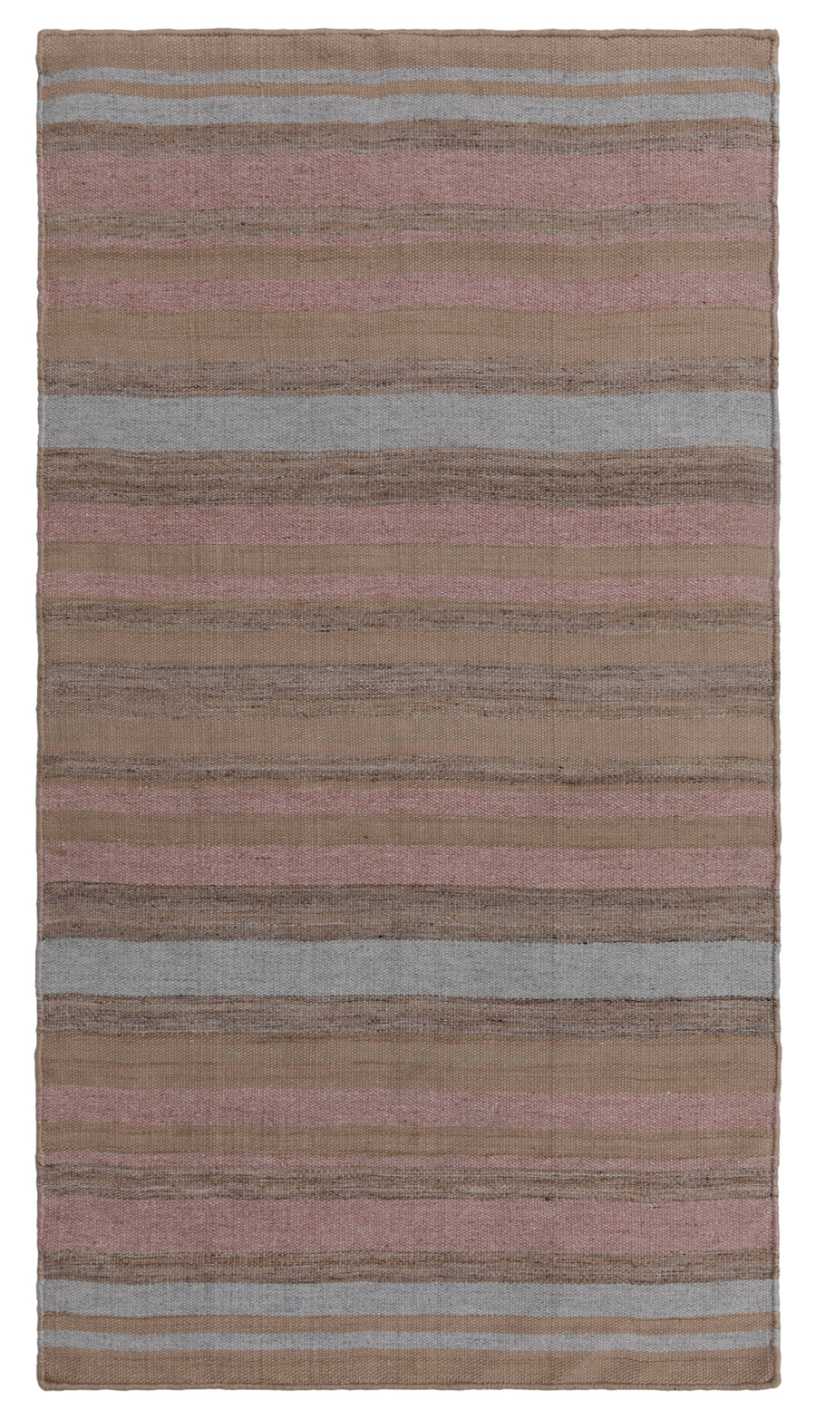 Sabah Striped Hand Woven Flatweave Wool Dhurrie Multicolor1