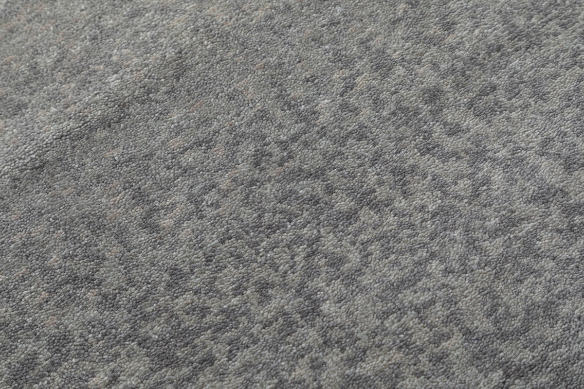 Ombré Gradient Hand Knotted Wool Area Rug 5x8 grey rug