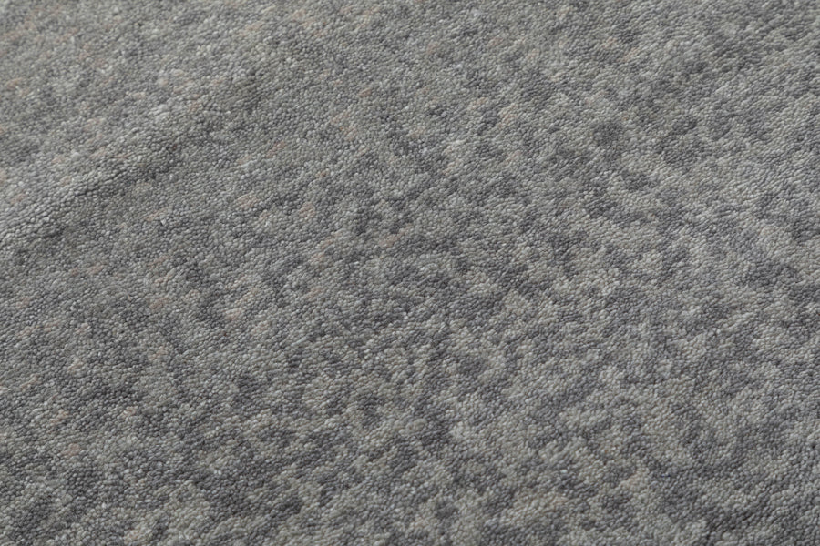 Ombré Gradient Hand Knotted Wool Area Rug 5x8 grey rug