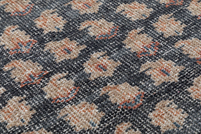 Bijar blue Medallion Hand Knotted Wool Area Rug 5x8