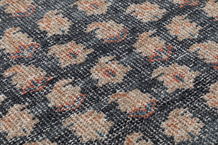Bijar blue Medallion Hand Knotted Wool Area Rug 5x8