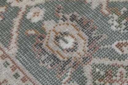 Traditional Diamond Lattice Hand Knotted Wool Area Rug 5x8 Slate Blue