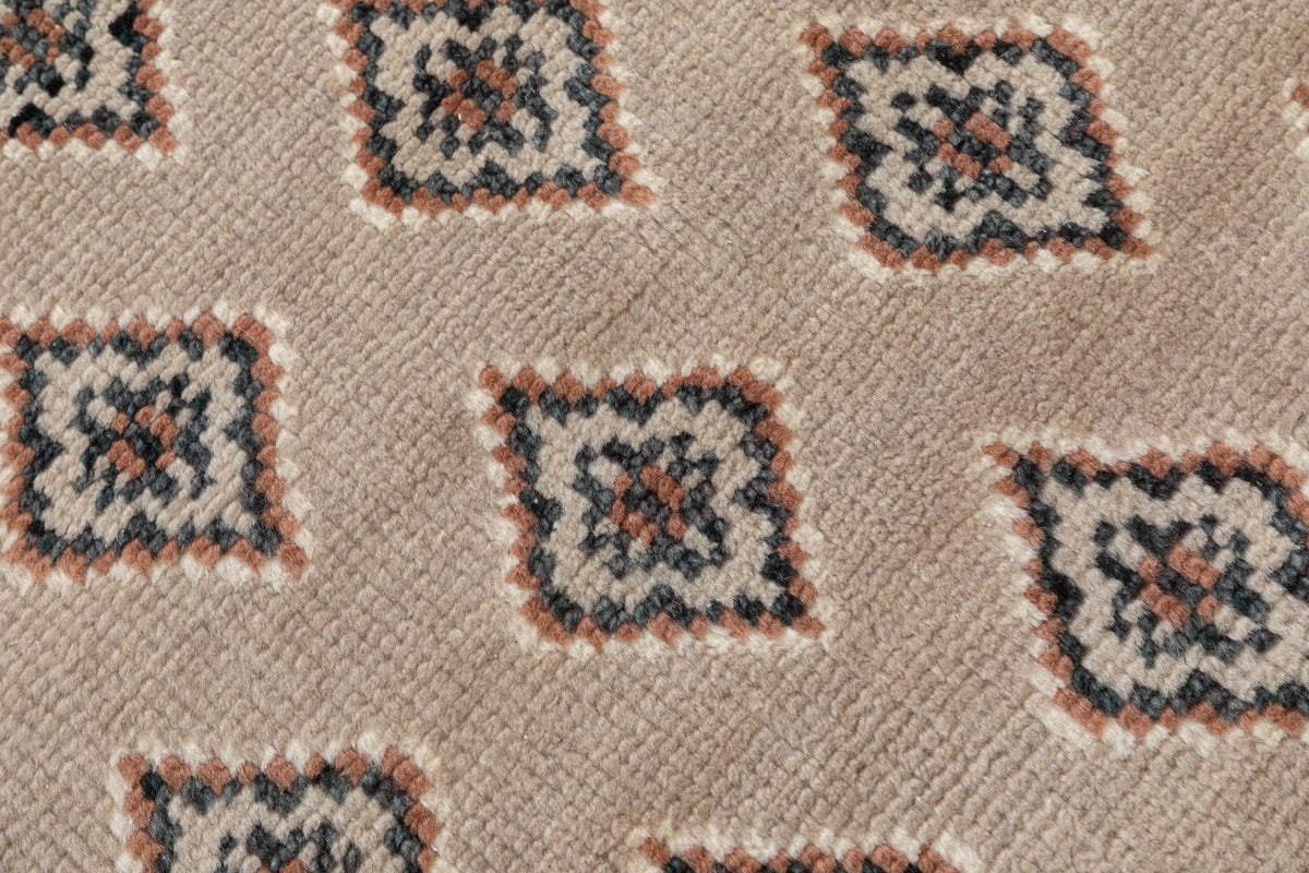 Geometric Diamond Hand Knotted Wool Area Rug 5x8 Natural rug