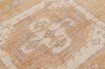 Triple Medallion Traditional Hand Knotted Wool Area Rug 5x8 beige rugs