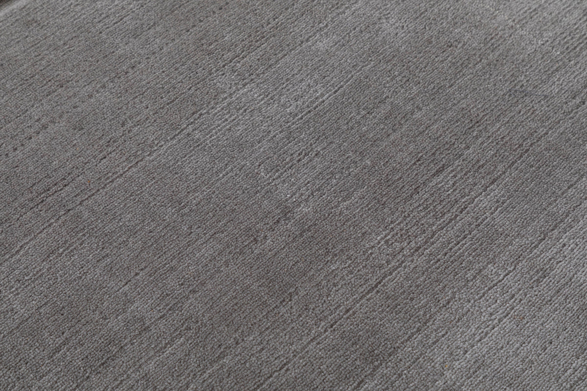 Puritan Grey Architectural Hand Knotted Wool Area Rug 5x8