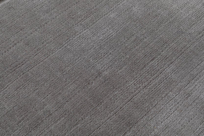 Puritan Grey Architectural Hand Knotted Wool Area Rug 5x8