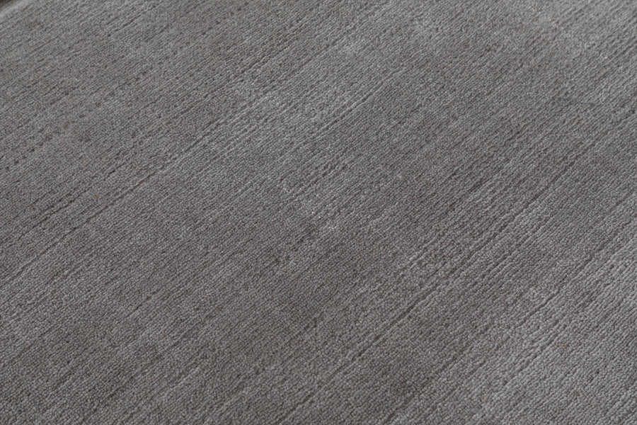 Puritan Grey Architectural Hand Knotted Wool Area Rug 5x8