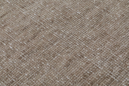 Moon Dot Hand Knotted Wool Area Rug 5x8 taupe rug