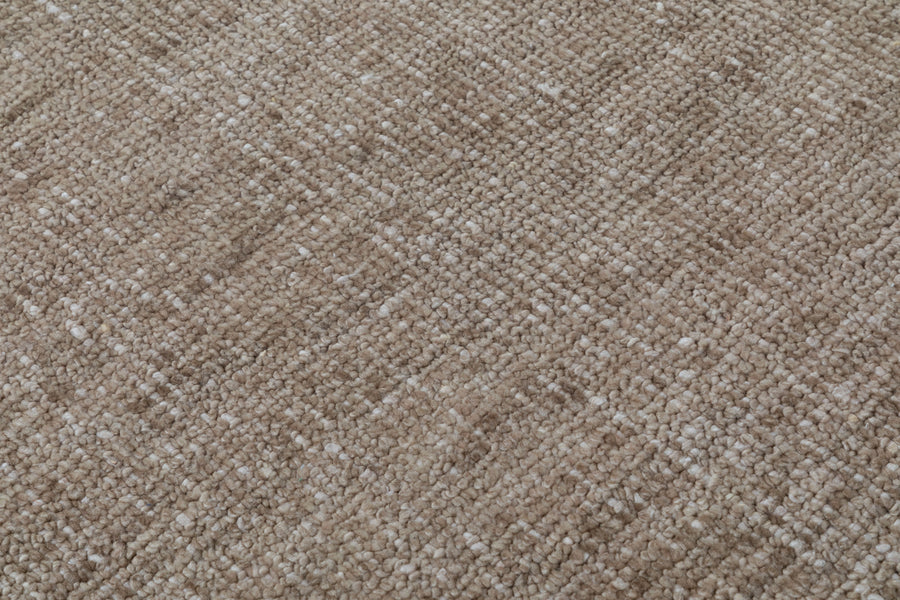 Moon Dot Hand Knotted Wool Area Rug 5x8 taupe rug