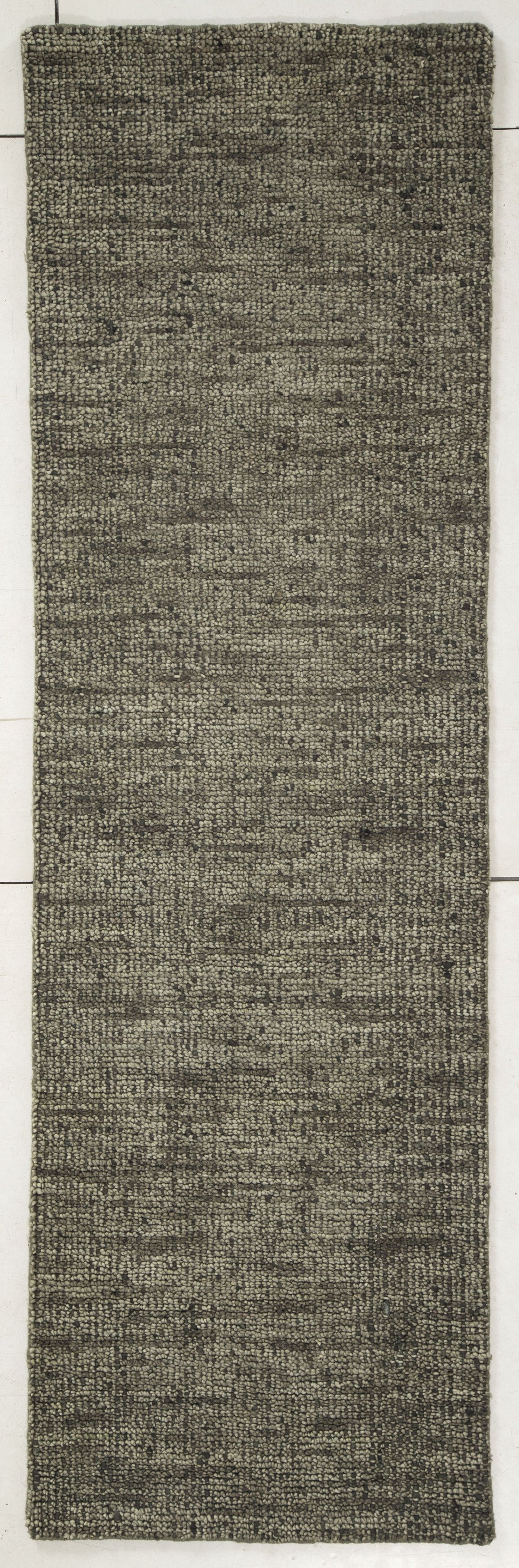 Green Horizon Hand Tufted Wool Hallway Runner 2'6"x8' Olive Green
