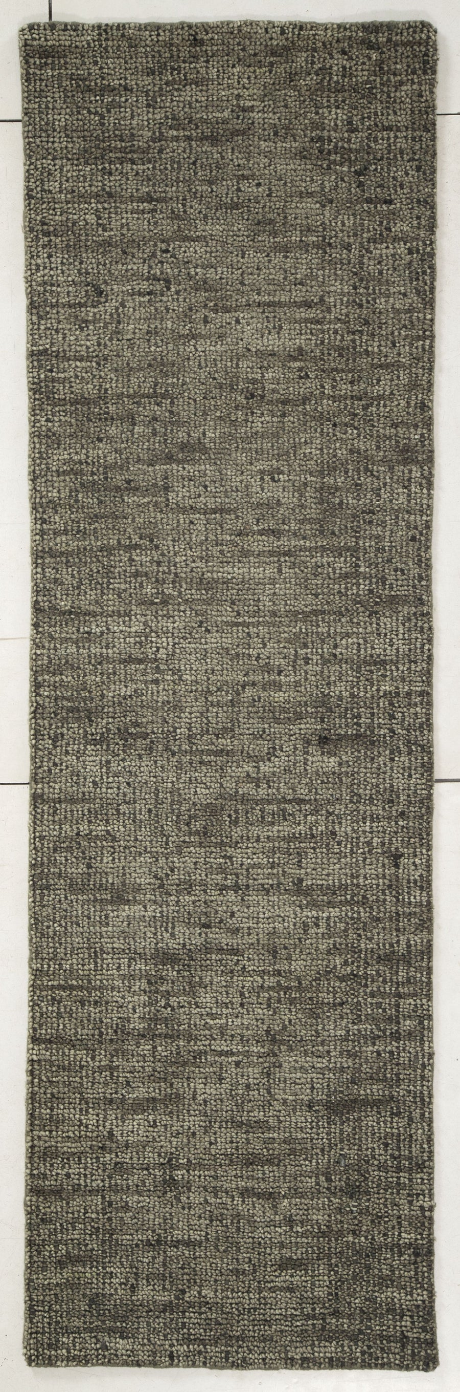 Green Horizon Hand Tufted Wool Hallway Runner 2'6"x8' Olive Green