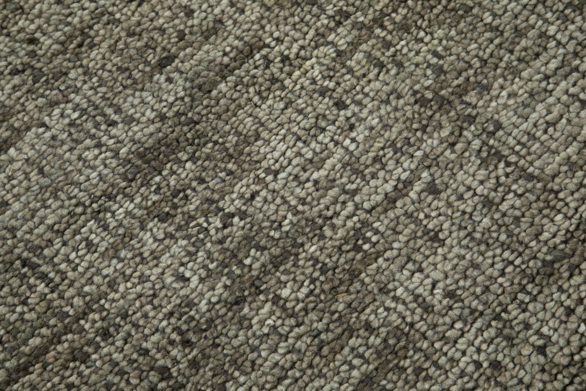 Green Horizon Hand Tufted Wool Hallway Runner 2'6"x8' Olive Green