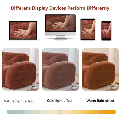 Red Brown Modular Sofa