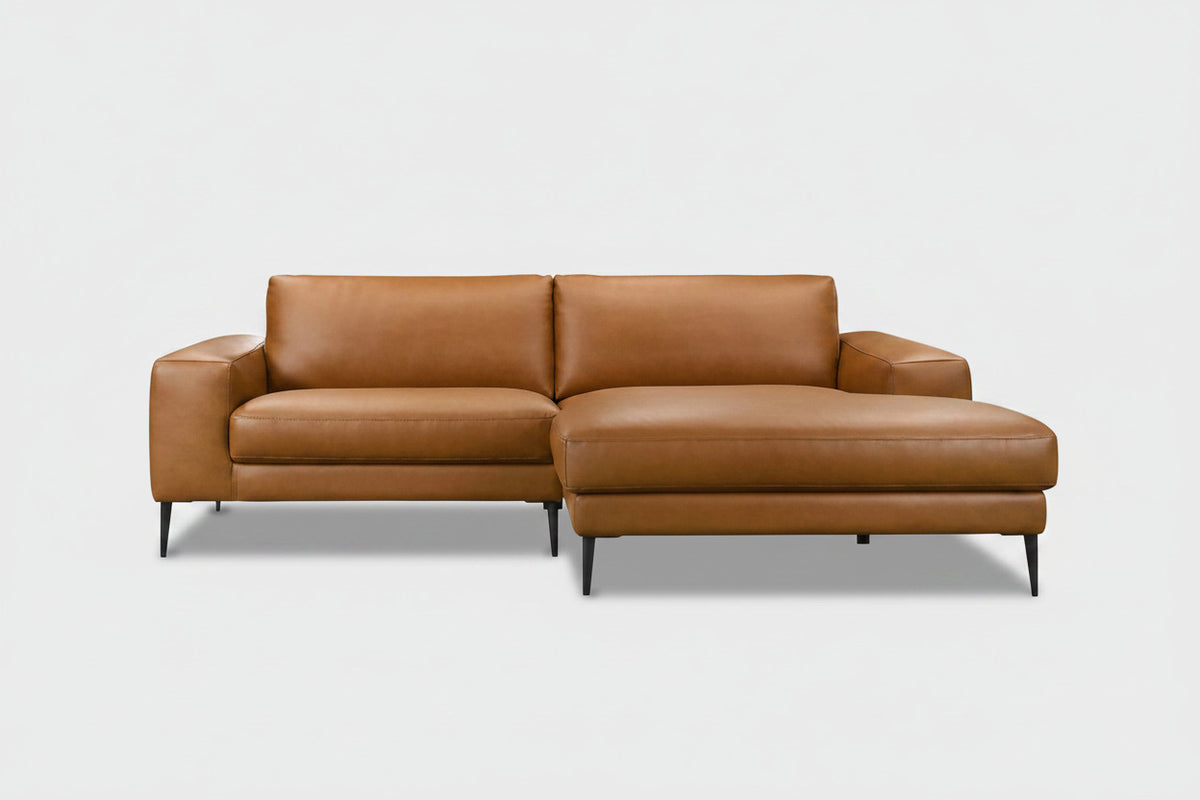 Easley Mid Century Leather Sofa