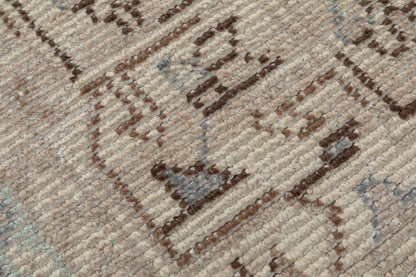 Hira Medallion Hand Knotted Wool Rug 57 beige bhadohi rugs