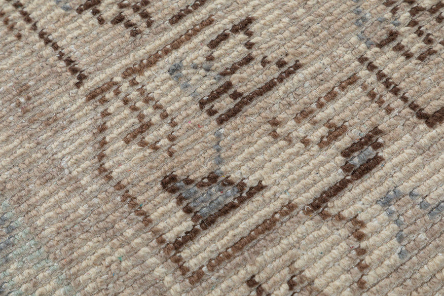 Hira Medallion Hand Knotted Wool Rug 57 beige bhadohi rugs