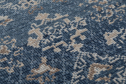 Mogul Hand Knotted Wool Rug 5x8  Dark Blue Teal rug