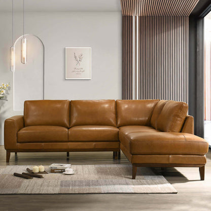London  Leather Sectional Sofa