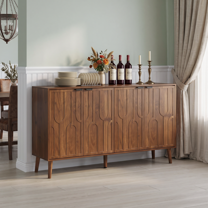 lefty 55" serving cabinet wooden