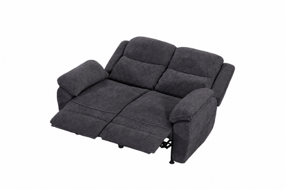 2 seater 6 seater dark gray power recliner sofa