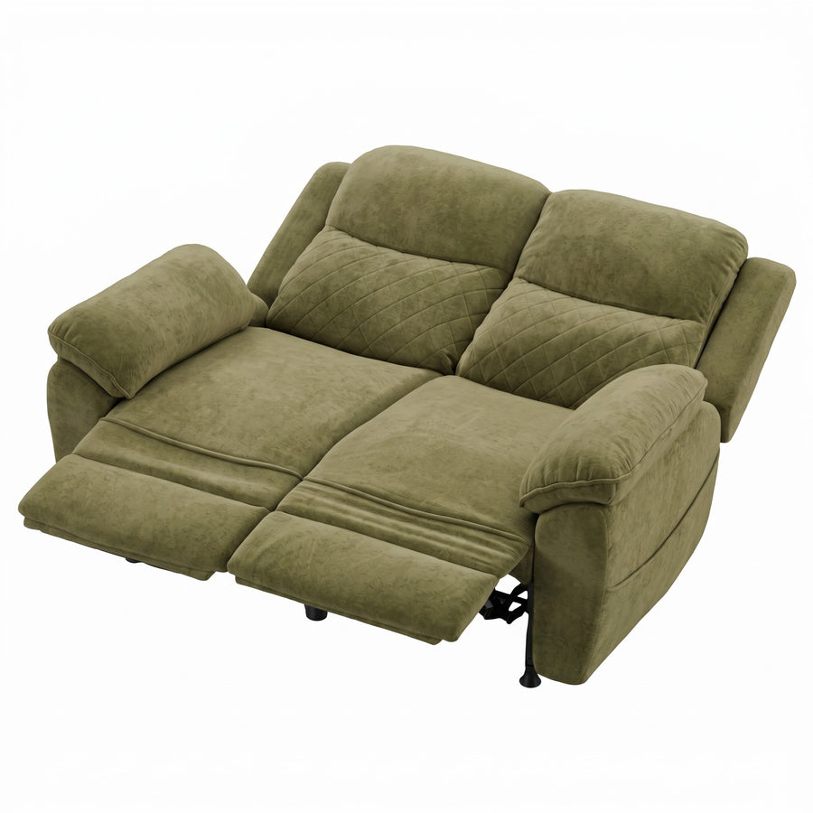 2 seater 6 seater charcoal green power recliner sofa 