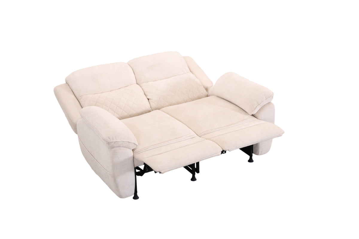 2 seater 6 seater beige power recliner sofa