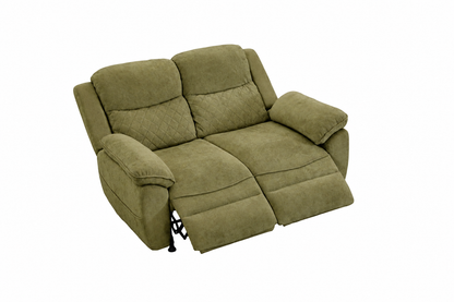 2 seater 6 seater charcoal green power recliner sofa 