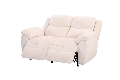 2 seater 6 seater beige power recliner sofa