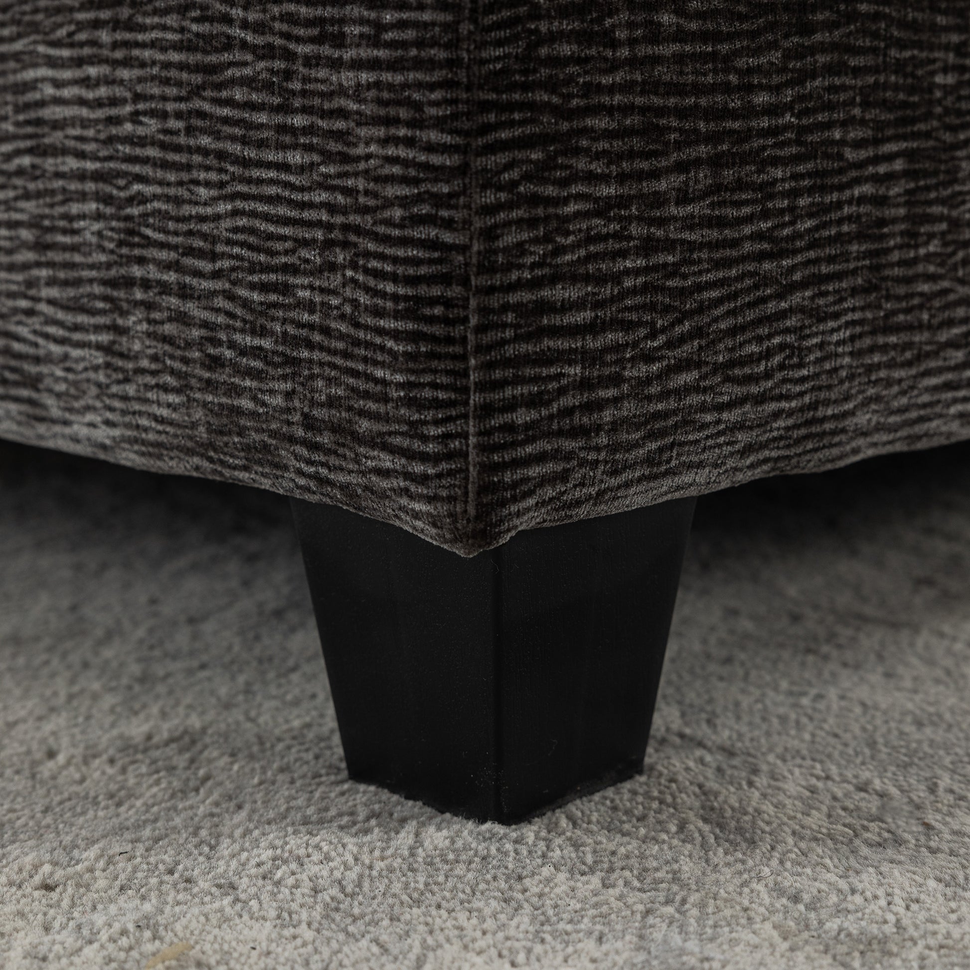 Gray Sectional Sofa with Ottoman