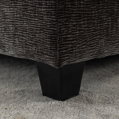 Gray Sectional Sofa with Ottoman
