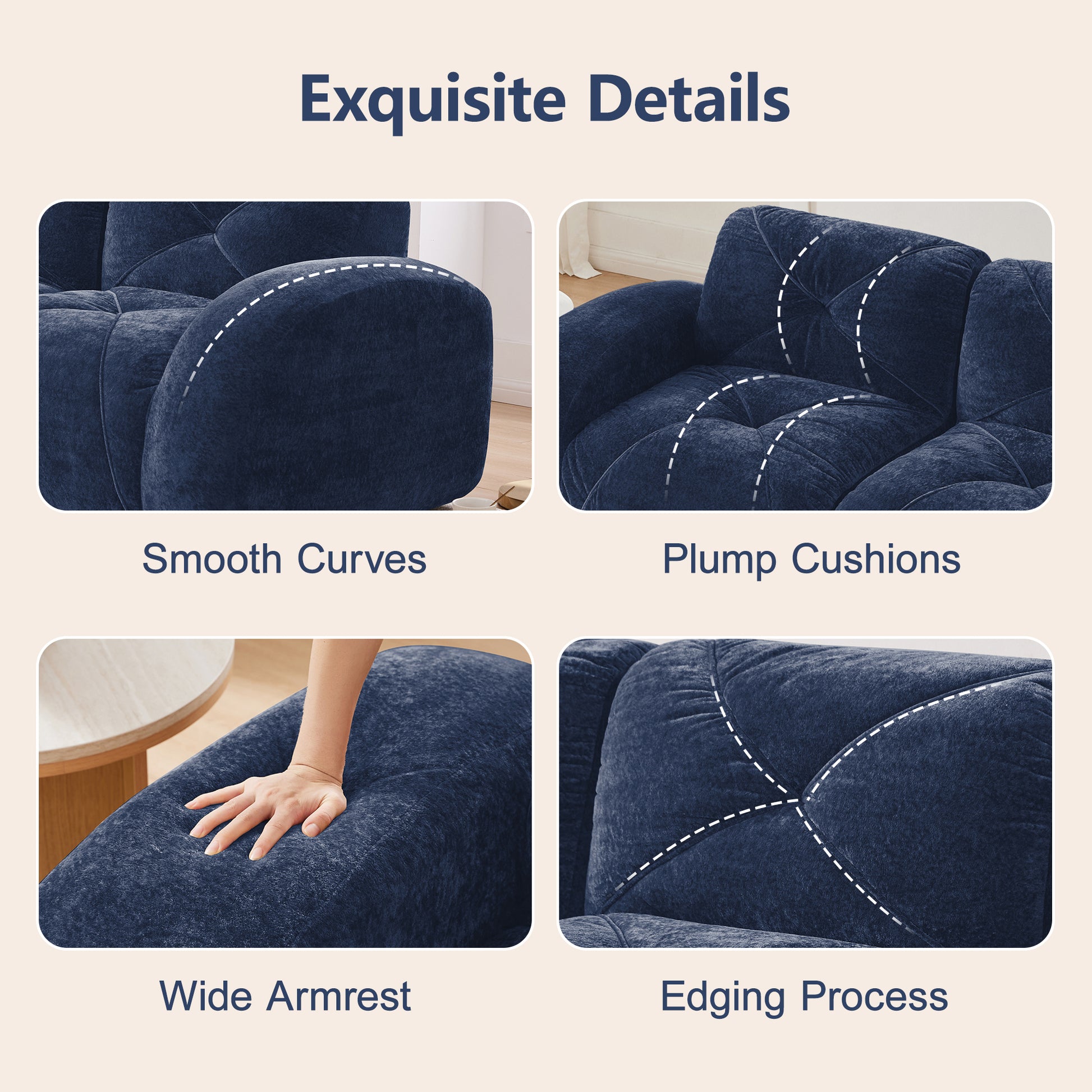Blue Modular sofa