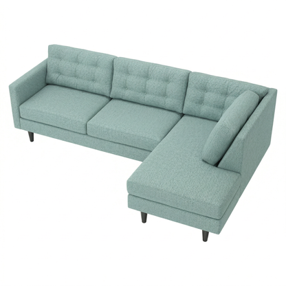Seafoam Sage sectional sofa