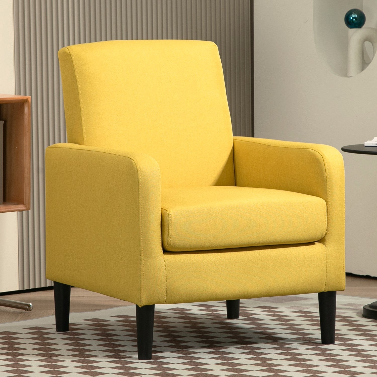 Mustard Yellow Accent Armchair