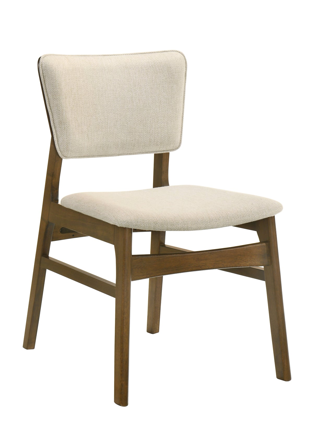 Chair with beige cushioned seat and backrest on a white background 4 Seater 6 Seater (7pcs)