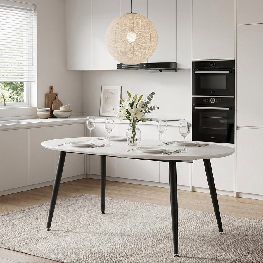 4 Seater 8 Seater pull up dining table and chair set