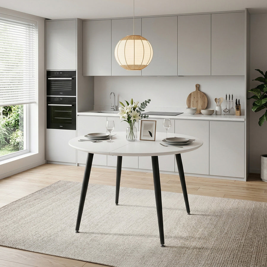 4 Seater 8 Seater pull up dining table and chair set