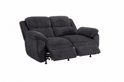2 seater 6 seater dark gray power recliner sofa