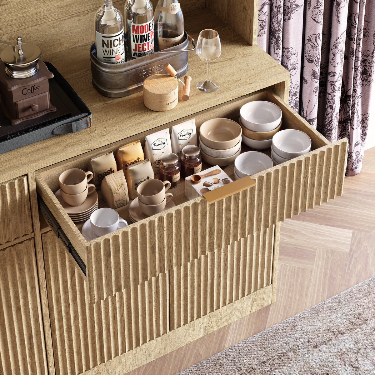 Talla Hutch Cabinet natural 