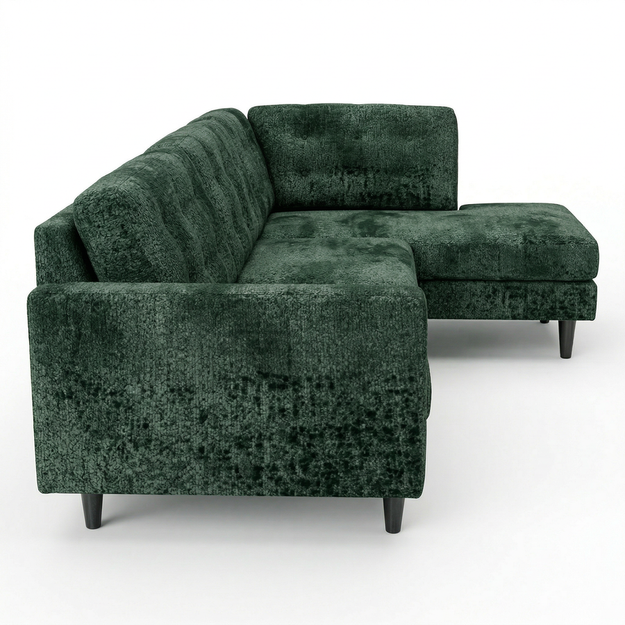 Charcoal Green sectional sofa