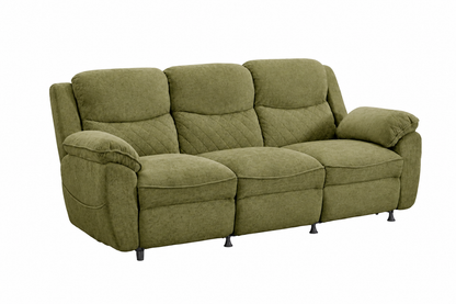 3 seater 6 seater charcoal green power recliner sofa 