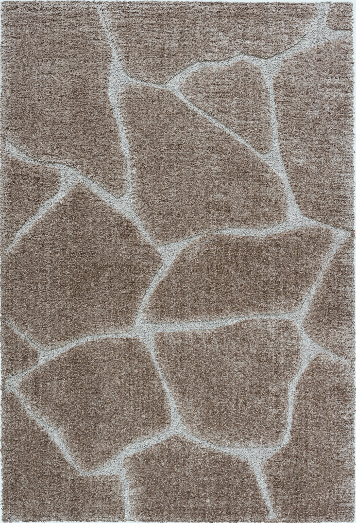 Nube Giraffe Chocolate and Brown Recycled Polyester Area Rug