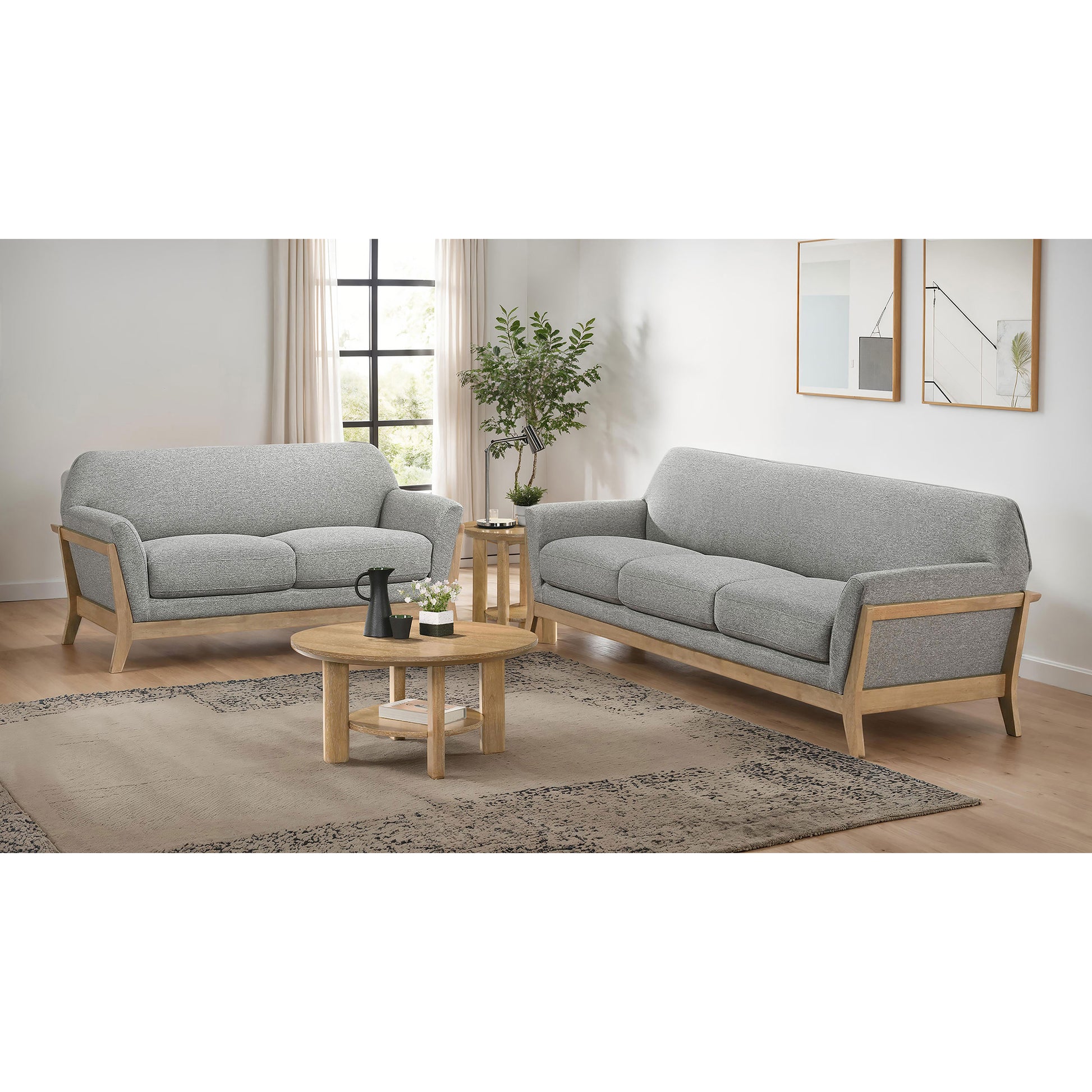 Kansas Grey Sofa 5 seater