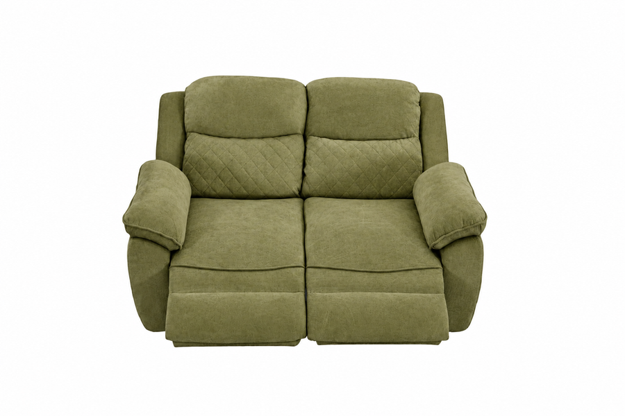 2 seater 6 seater charcoal green power recliner sofa 