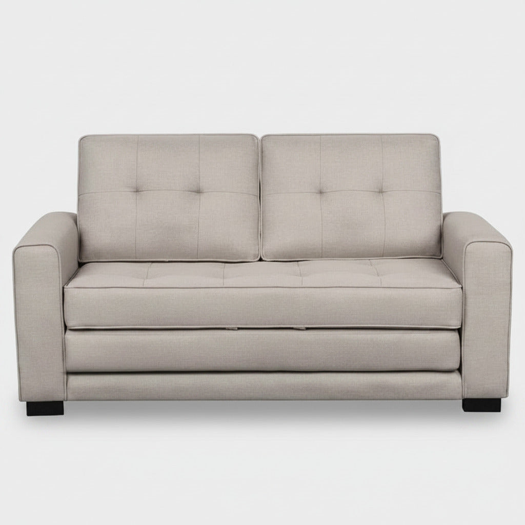 Loveseat Sofa cum Bed Beige 