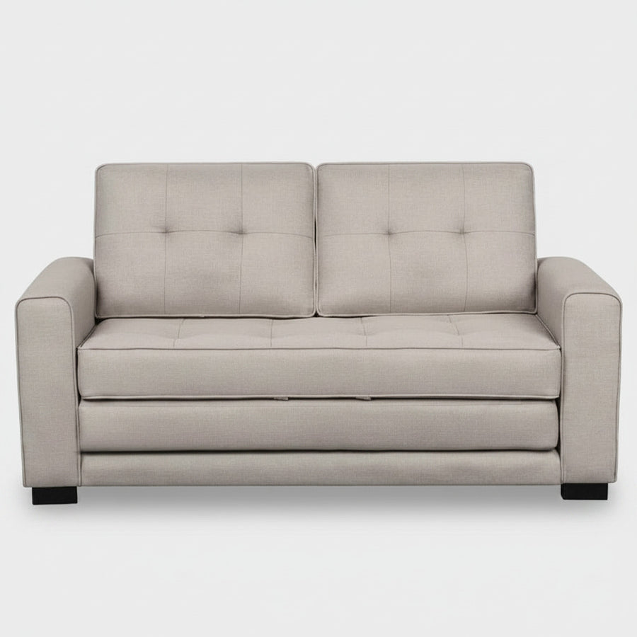 Loveseat Sofa cum Bed Beige 