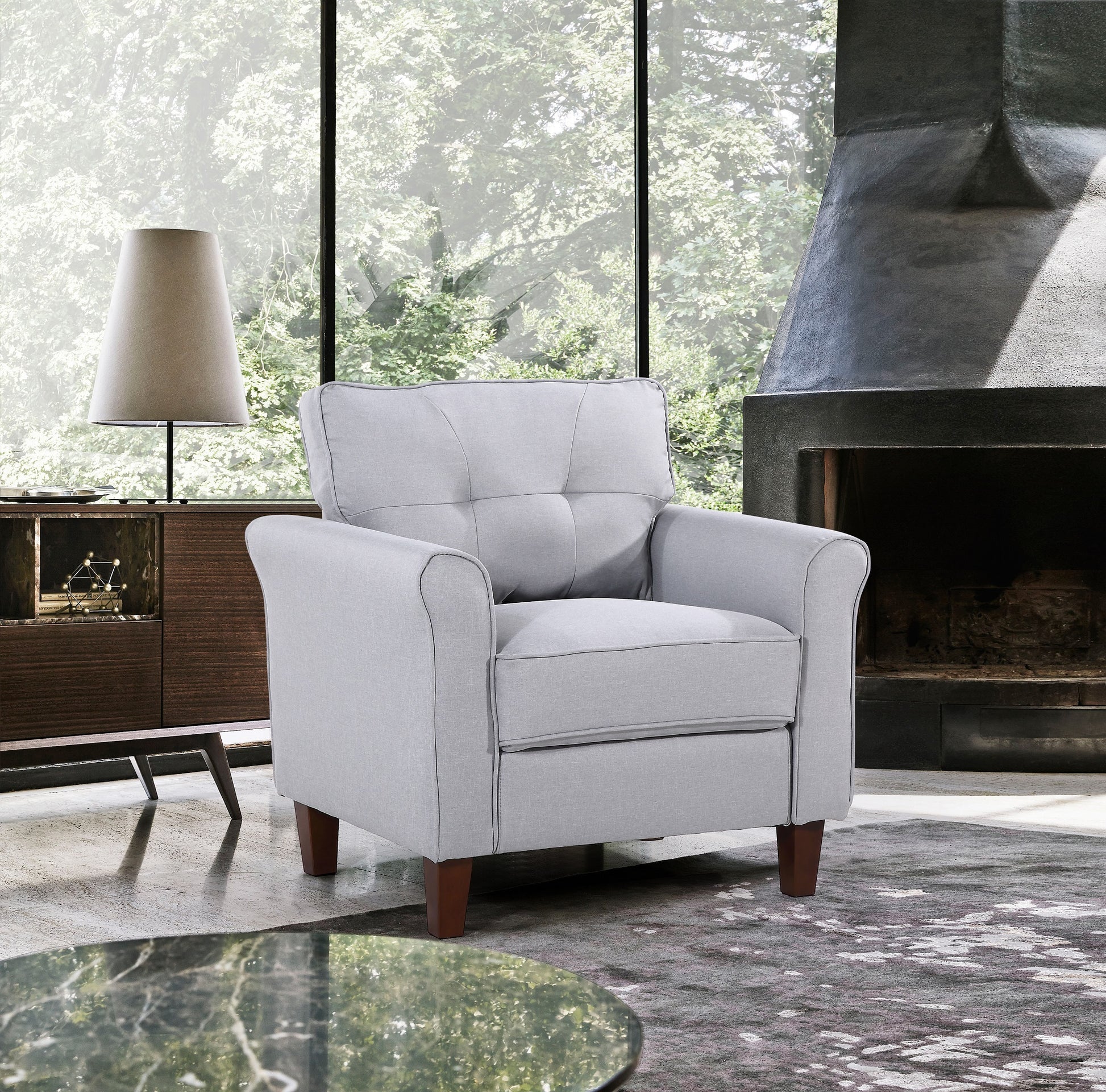 Light Gray 1 Seater Sofa