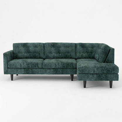 Charcoal Green sectional sofa
