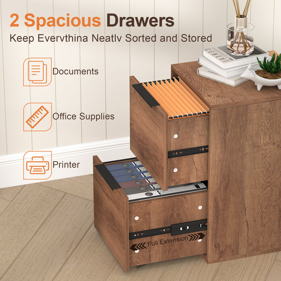 Brown Filling Cabinet 